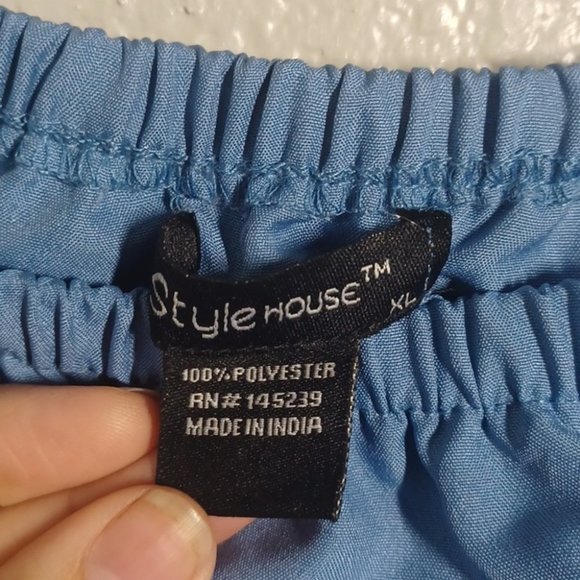 Blue off shoulder Romper - Picture 8 of 9